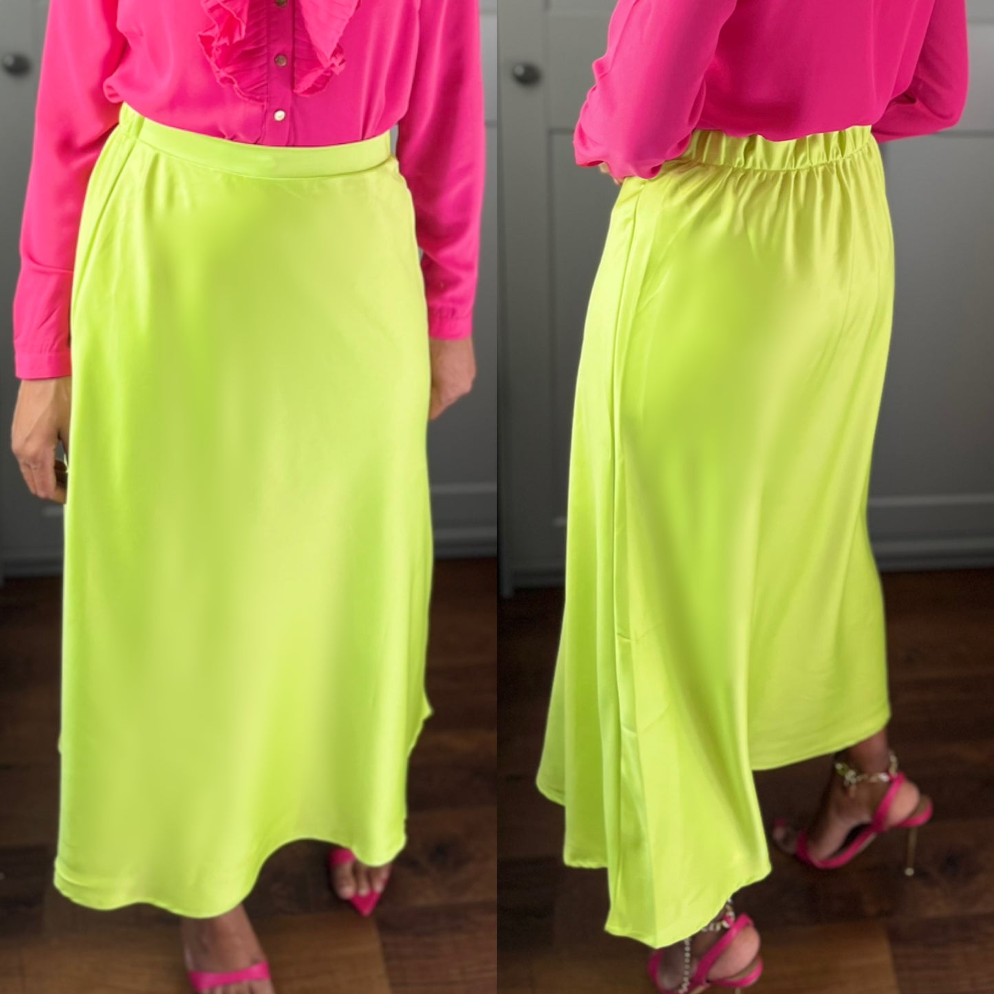 Flare Midi Skirt