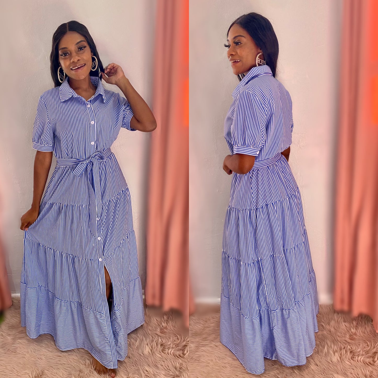 Striped Maxi Dress