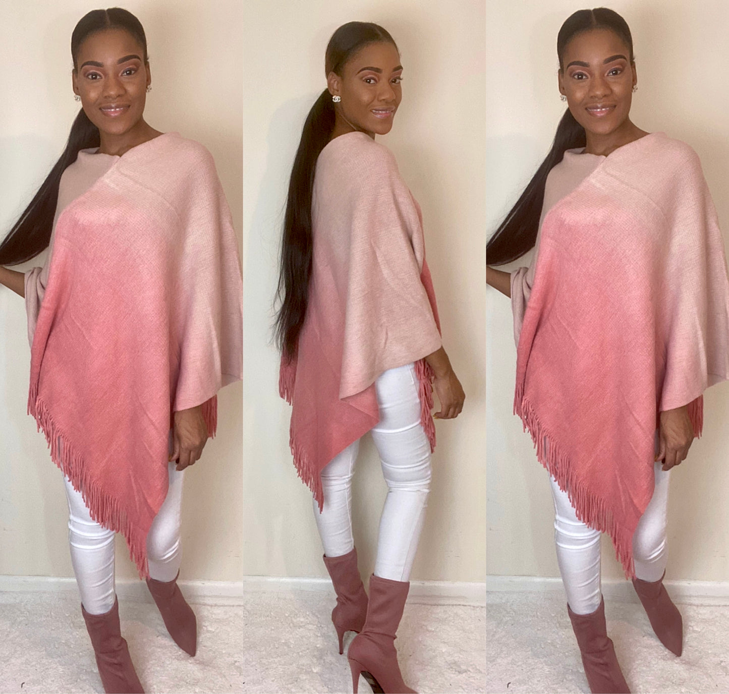Ombré Poncho