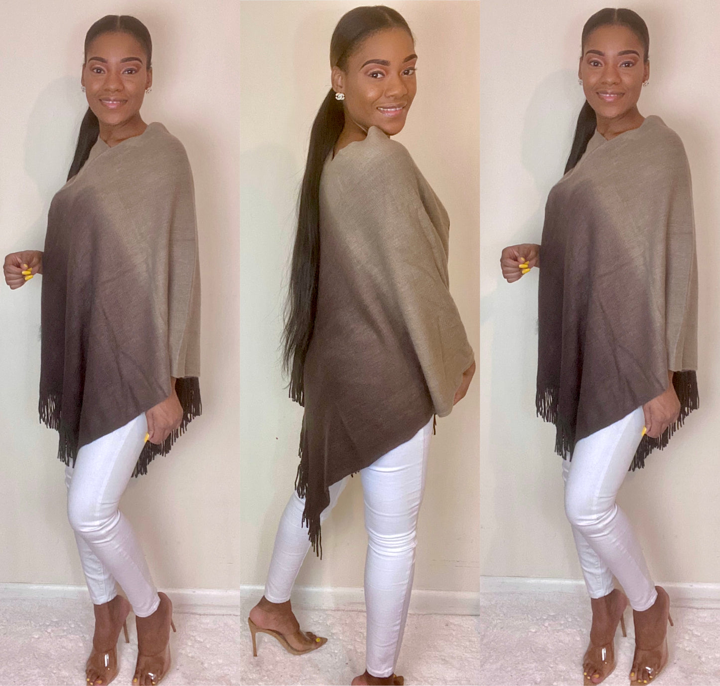 Ombré Poncho