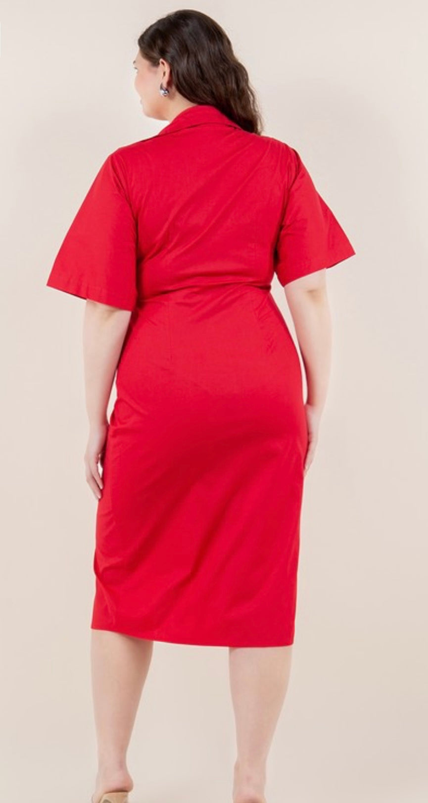 Button Down Midi Dress