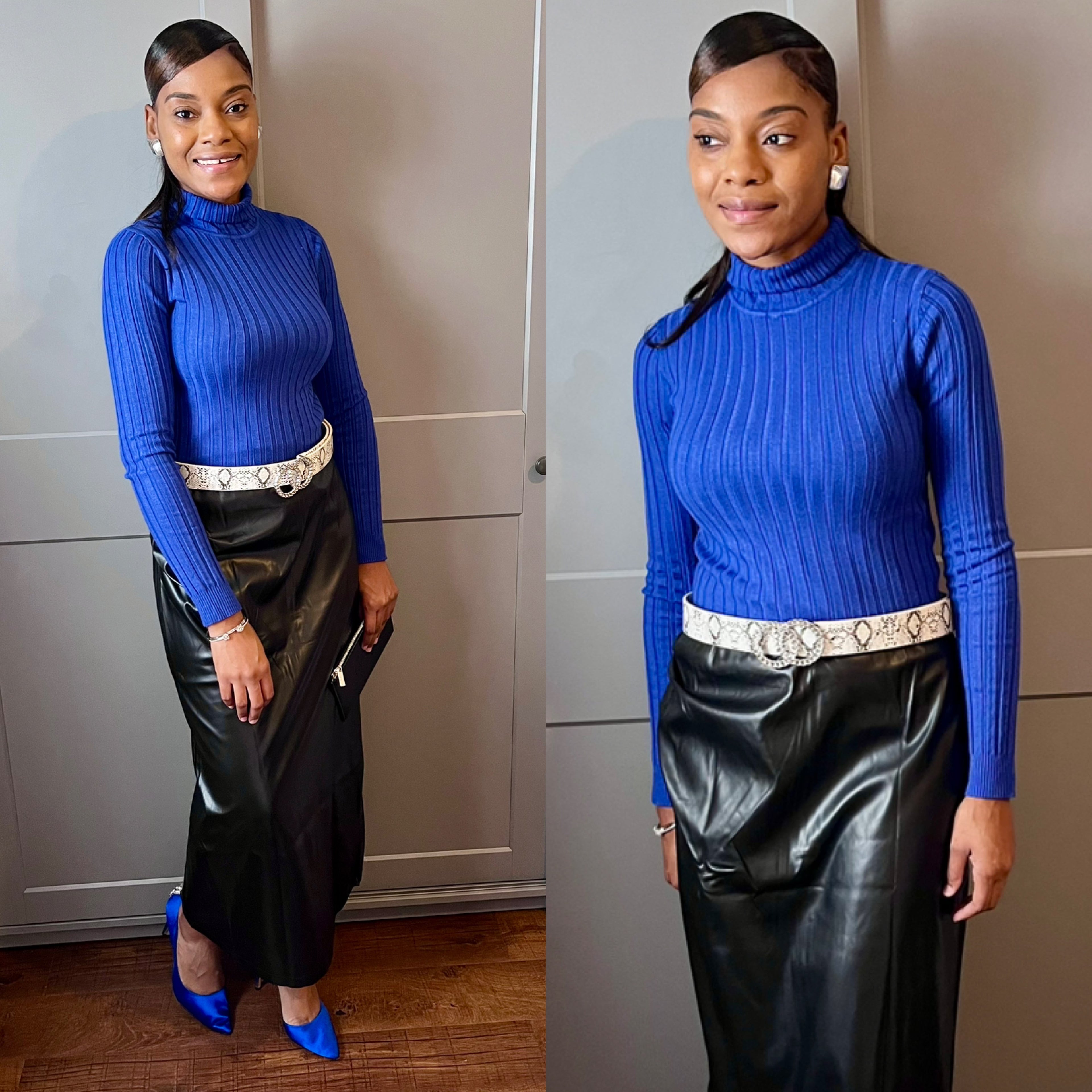 Ribbed Turtle Neck Top