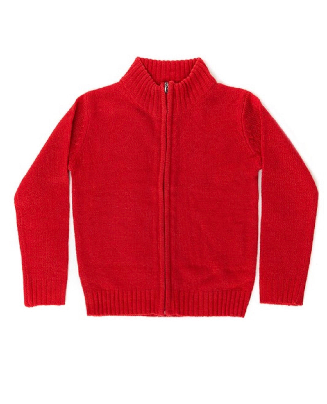 Boys Zip Front Sweater