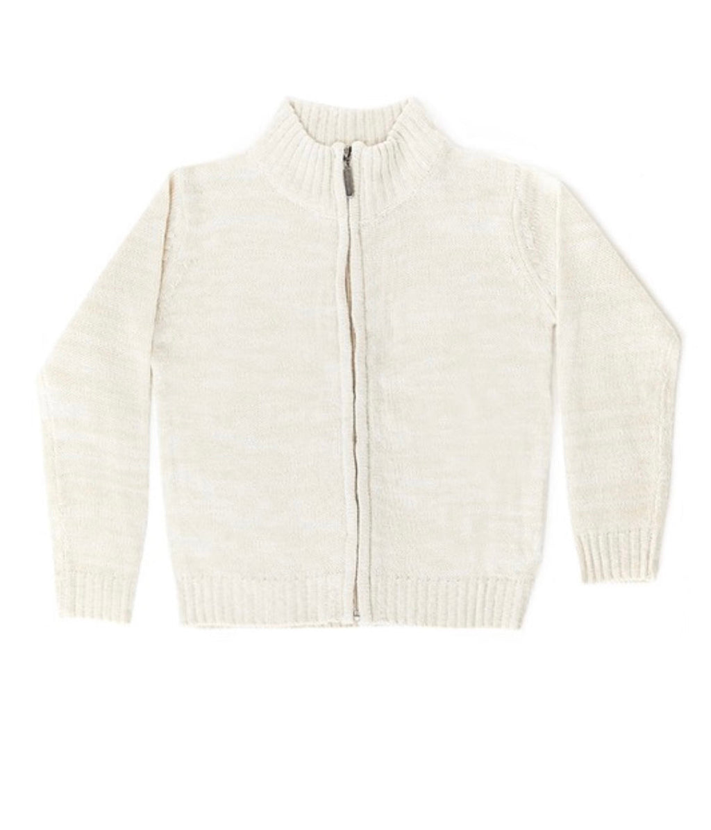 Boys Zip Front Sweater