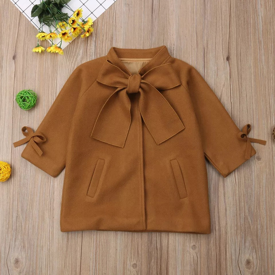Girls Bow Tie Coat