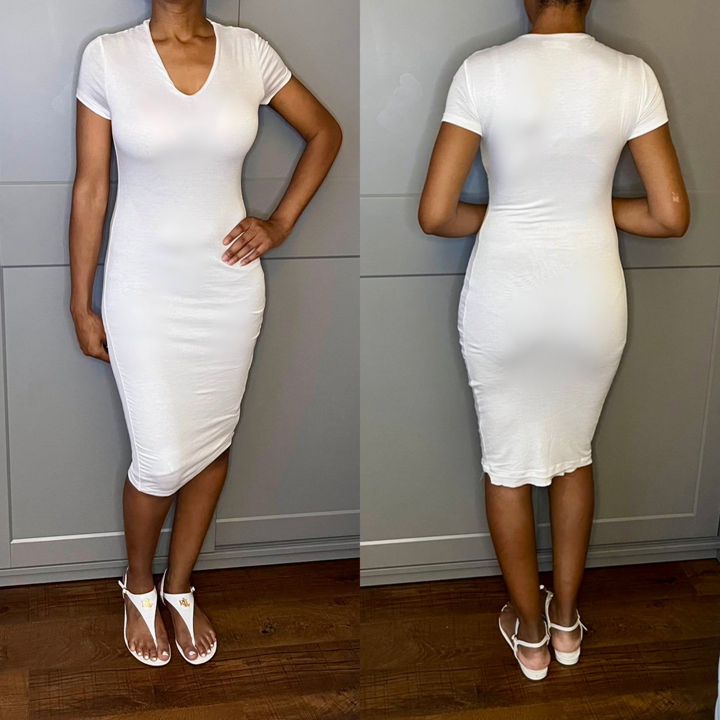 Vneck Bodycon Dress