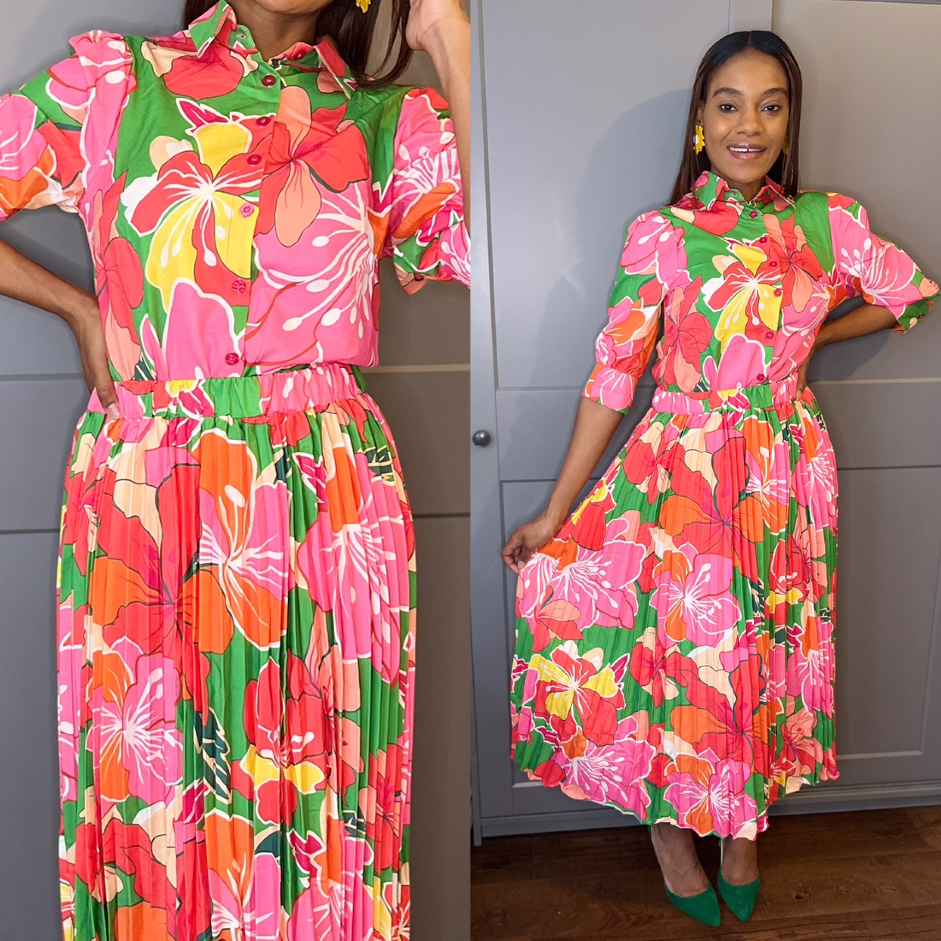 Floral Skirt Set