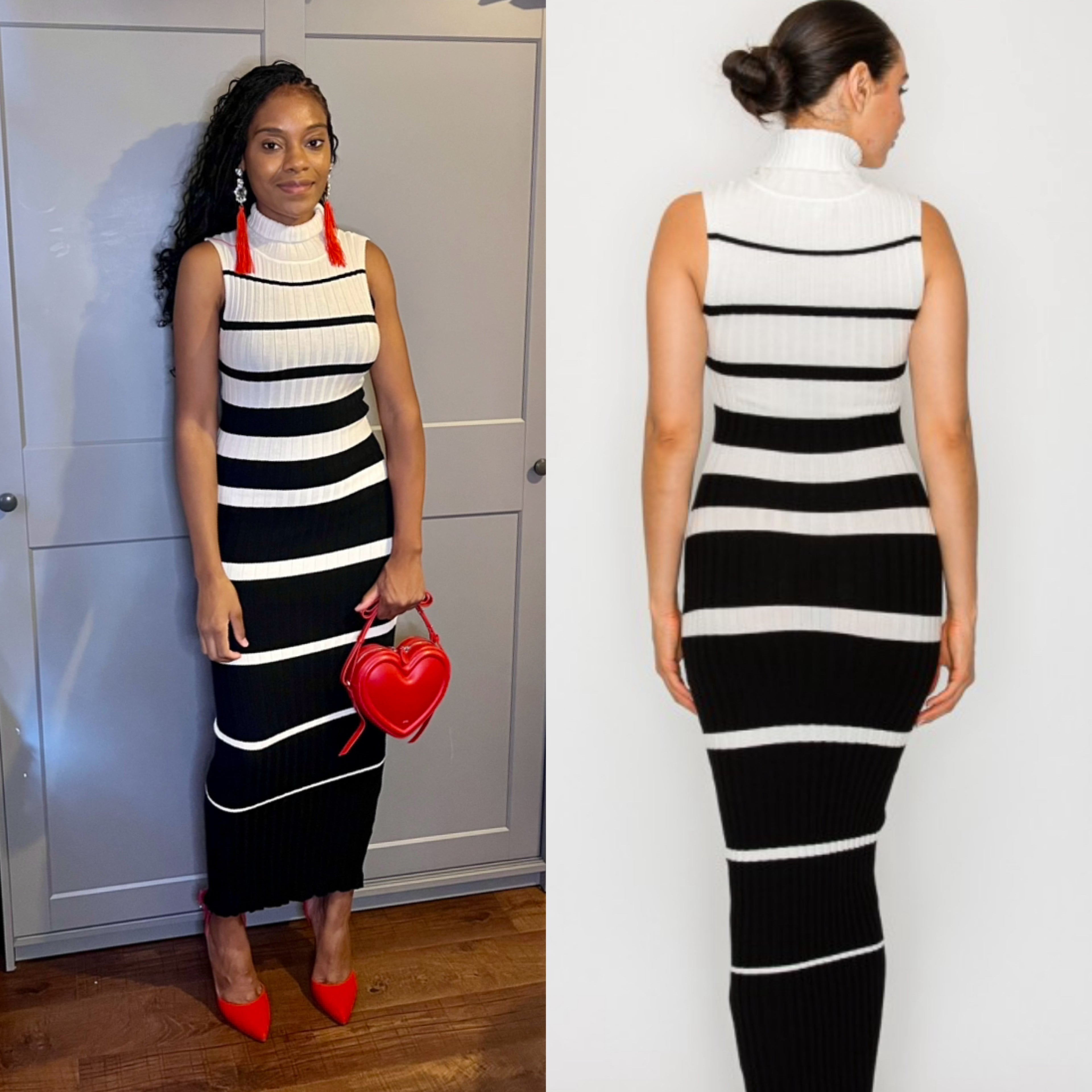 Sleeveless Turtle Neck Maxi Dress