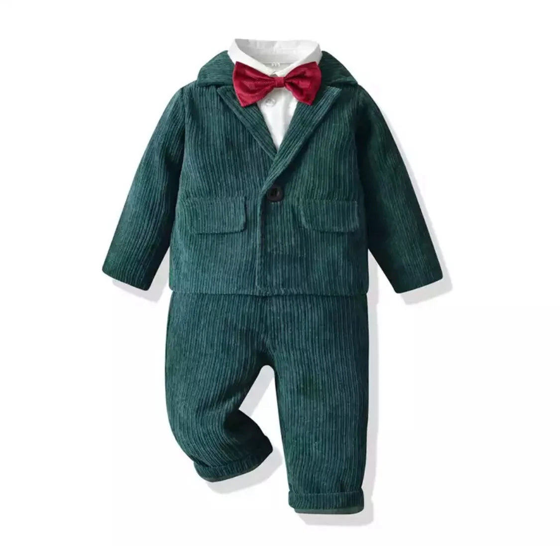 4 pc Boys Corduroy Dress Set