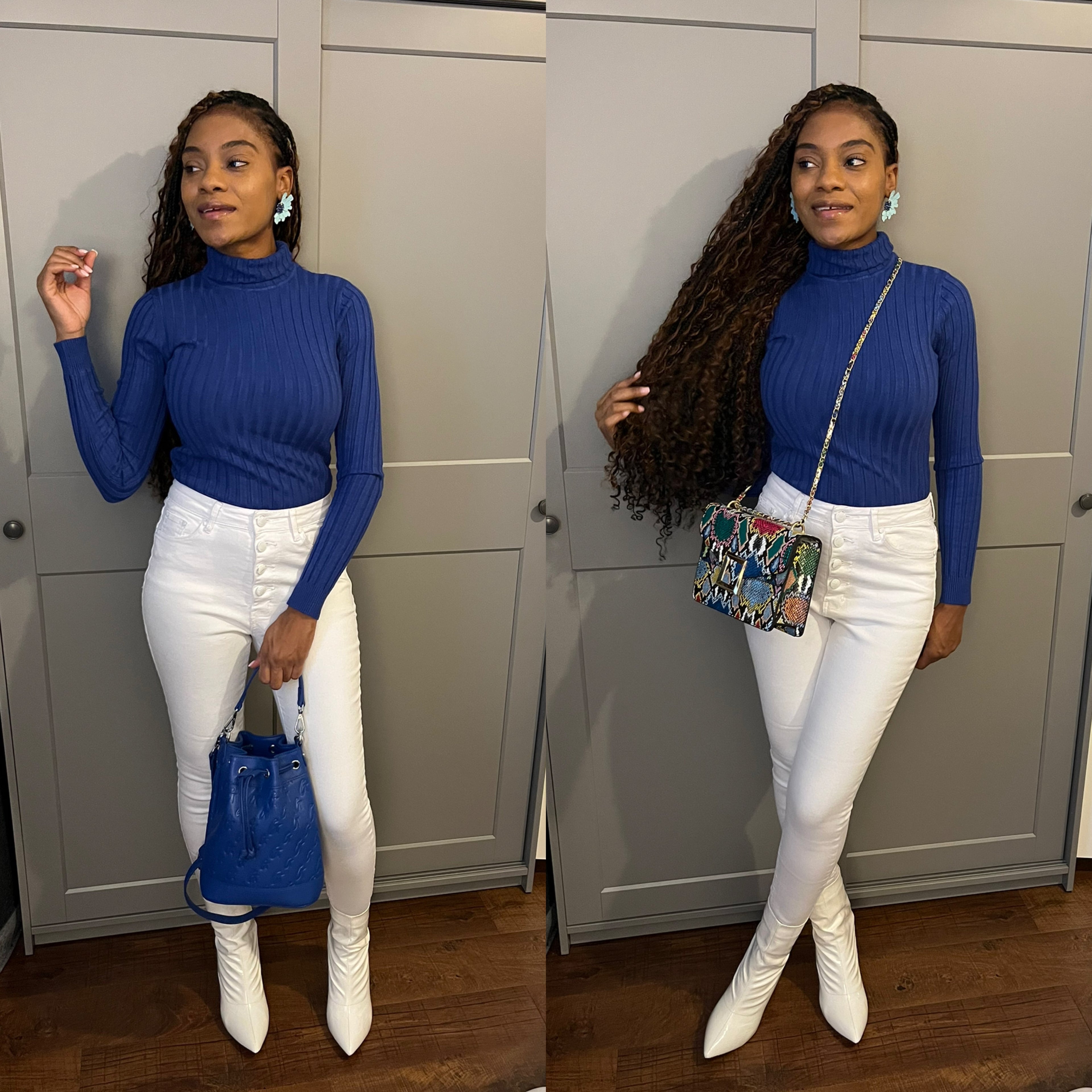 Ribbed Turtle Neck Top