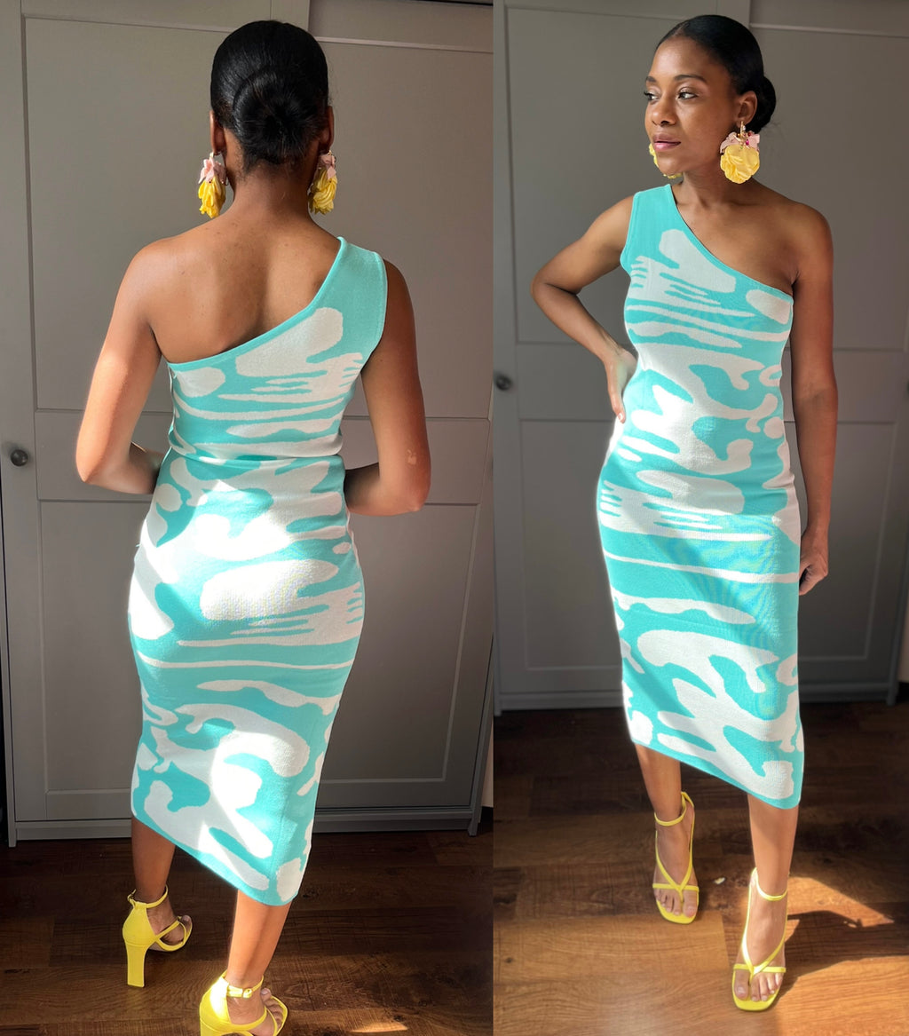 One Sleeve Bodycon Dress