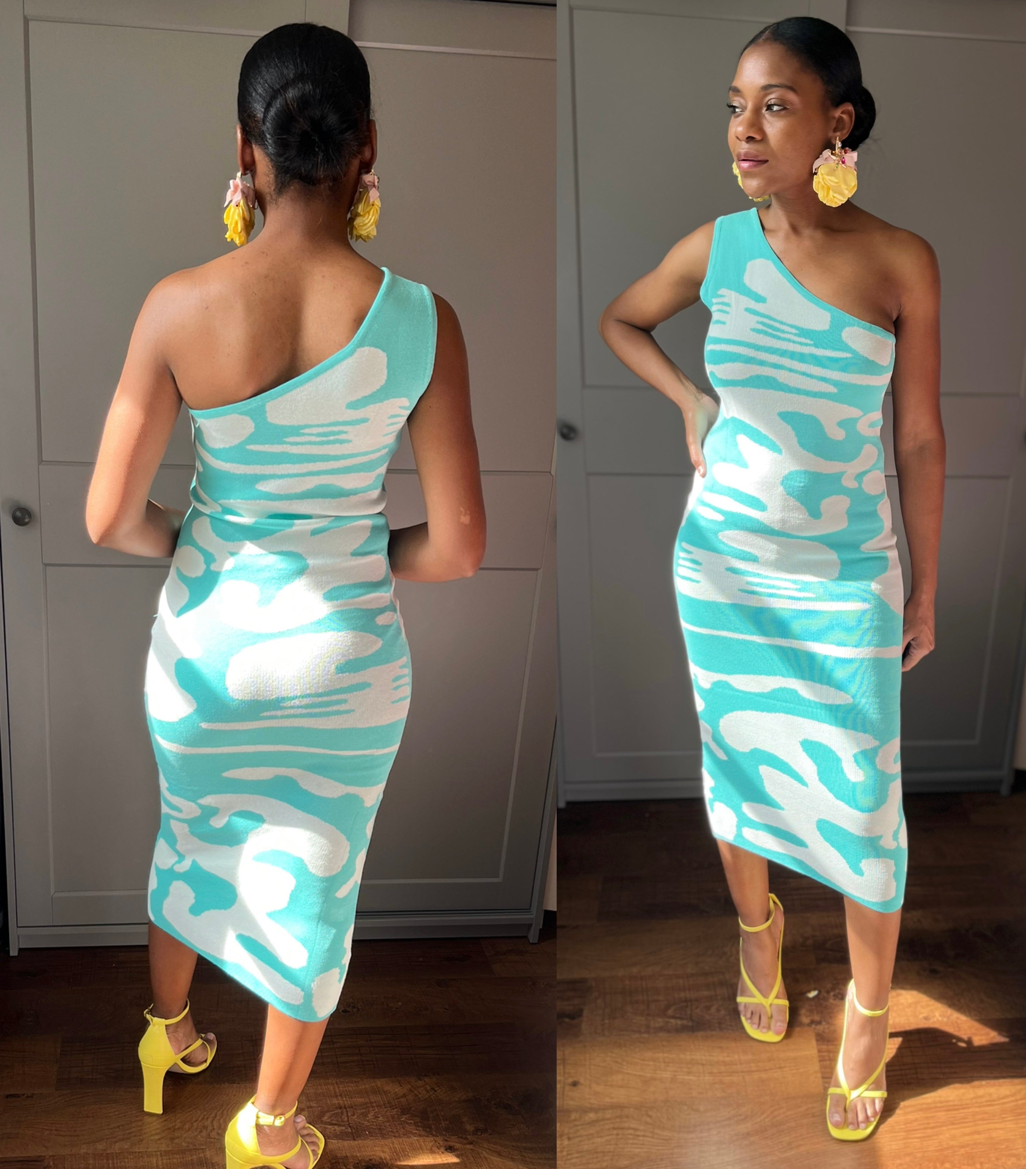 One Sleeve Bodycon Dress