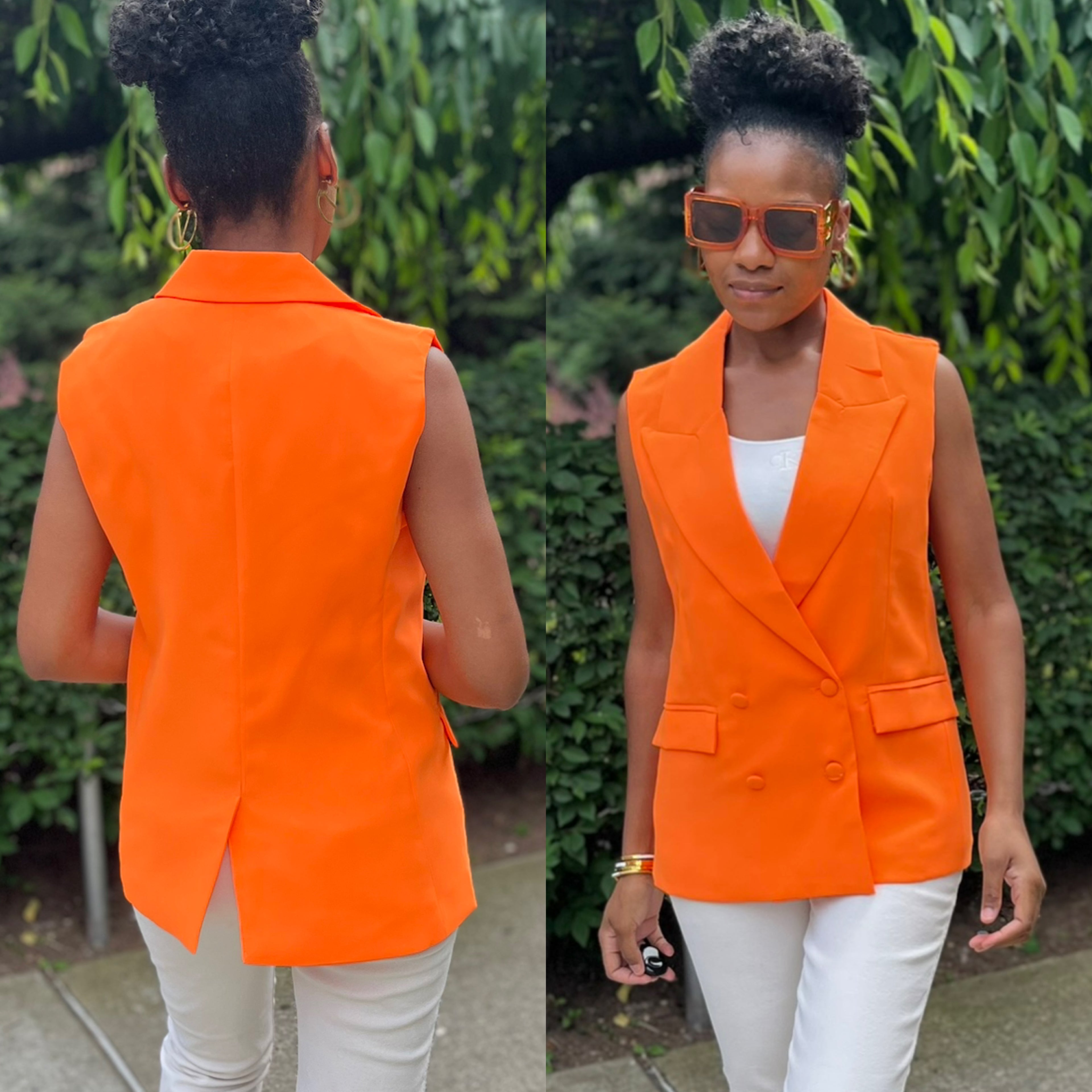 Sleeveless Blazer Vest