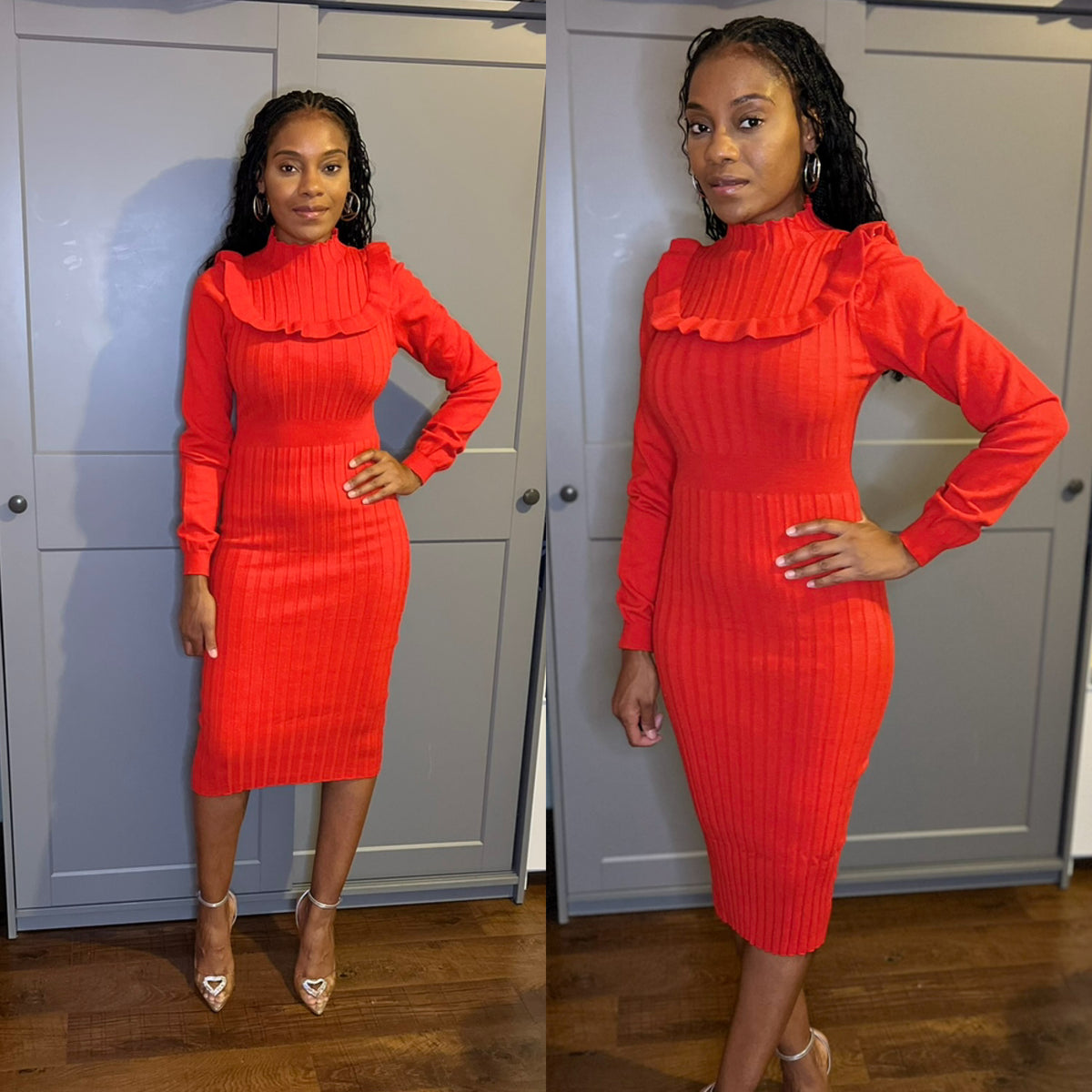 Basic Flare Midi Dress – Kiki_uniquestyles